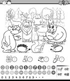 counting animals coloring book