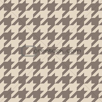 Houndstooth seamless vector pastel brown pattern
