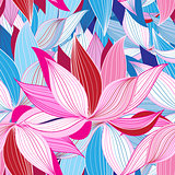 Beautiful lotus flower pattern