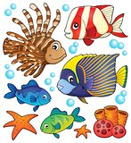 Coral reef fish theme collection 1