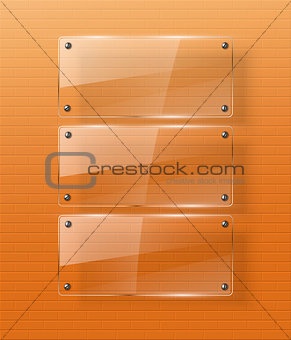 Glass framework .Vector illustration.