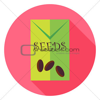 Garden Seeds Package Circle Icon
