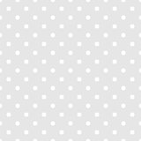 Seamless white and grey vector pattern or tile background with small polka dots