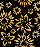 floral golden wallpaper