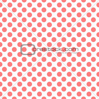 Red dots pattern, seamless
