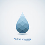 Abstract vector water drop icon
