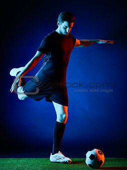 Soccer player Man isolated