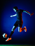 Soccer player Man isolated