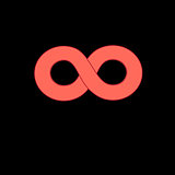 Red infinity sign 