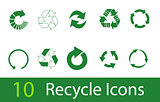vector recycle signs