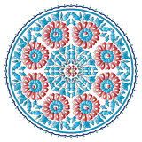 Antique ottoman turkish pattern vector design ninety eight