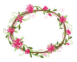 Floral frame for your design