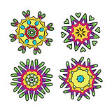 Set of floral ornaments for your design