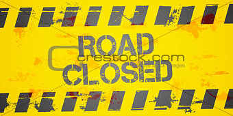 Road Closed Background
