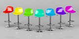 Colorful bar stools