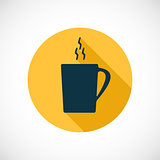 A cup of tea, coffee, icon, vector