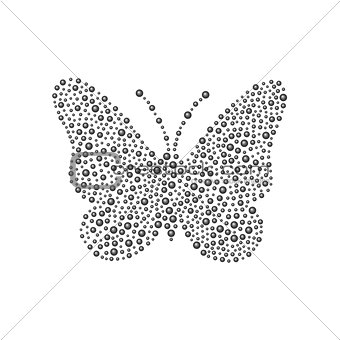 Butterfly in black design