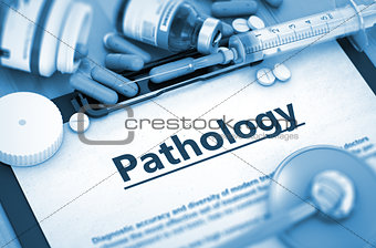Pathology Diagnosis. Medical Concept. Composition of Medicaments.