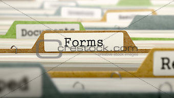 Forms on Business Folder in Catalog.