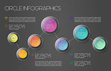 World map infographic concept