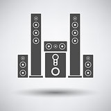 Audio system speakers icon