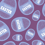 Vector seamless doodle easter pattern