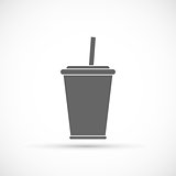 Soda with straw icon
