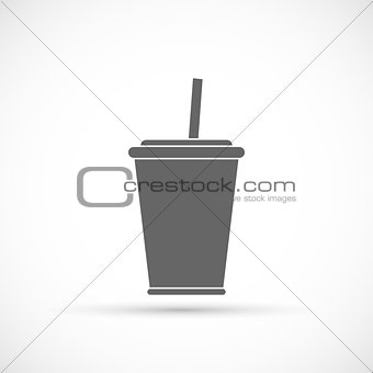 Soda with straw icon