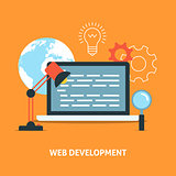 Web development concept