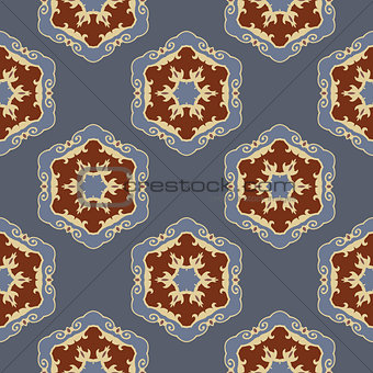 Ethnic seamless ornamental pattern