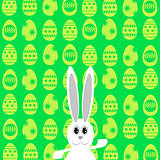 Easter Bunny. Greeting Card.