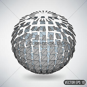 Abstract Creative concept vector background of geometric shapes - ball. Design style letterhead and brochure for business. EPS 10 vector illustration.