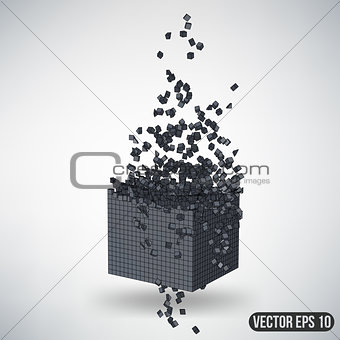 Abstract Creative concept vector background of geometric shapes - cube. Design style letterhead and brochure for business. EPS 10 vector illustration.