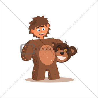 Boy Desguised As Bear