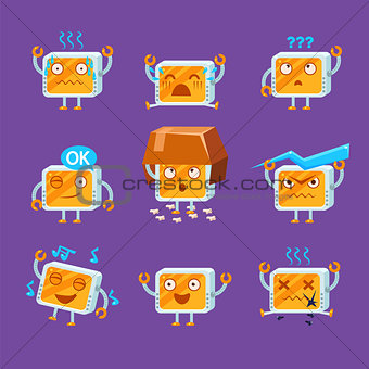 Little Robot Emoji Set