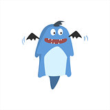 Childish Monster With Bat Wings