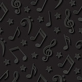 Seamless background with musical notes