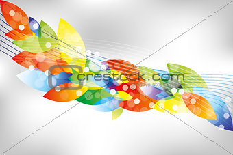 Abstract leafes background