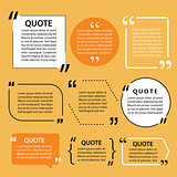 modern quote text template design elements