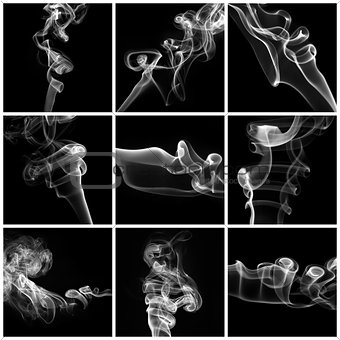 Abstract smoke collection
