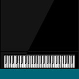 Abstract background with grand piano