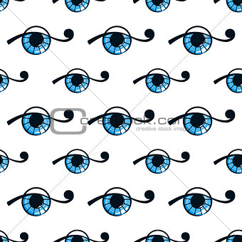 seamless pattern with abstract eye. vector