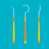 Dental tools vector illustration
