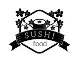 Sushi logo vector illustration
