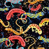 Graphic pattern Beautiful salamander
