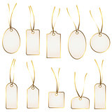 hangtag collection white and gold