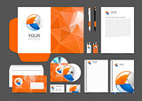 corporate identity creative color template design, business.