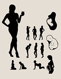 Pregnant Woman Silhouettes