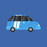 Blue Electric Car