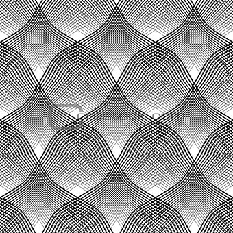 Seamless pattern. Convex and concave optical effect.
